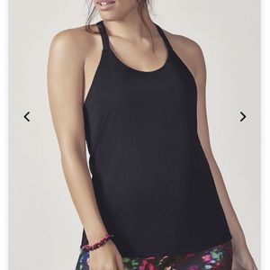 Fabletics Eunice Tank Top Mesh Black NWT 1X